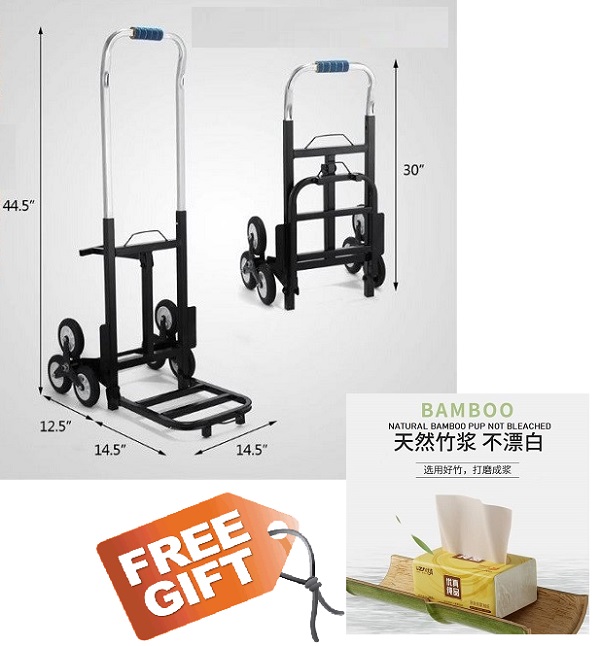 Hand Trolley ByBigPlus 6Wheel Stair Climbing Trolley Trolley Cart